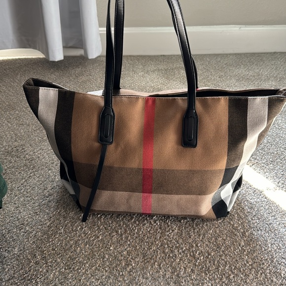 Plaid Canvas Tote Bag - Picture 2 of 2